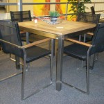 rvs tuintafel teak set